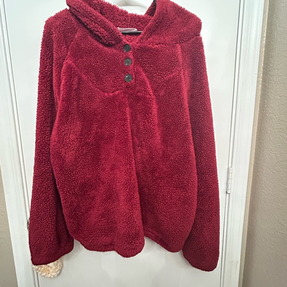 KIRUNDO Winter Women’s Fuzzy Fleece Hoodie Long Sleeves Shag